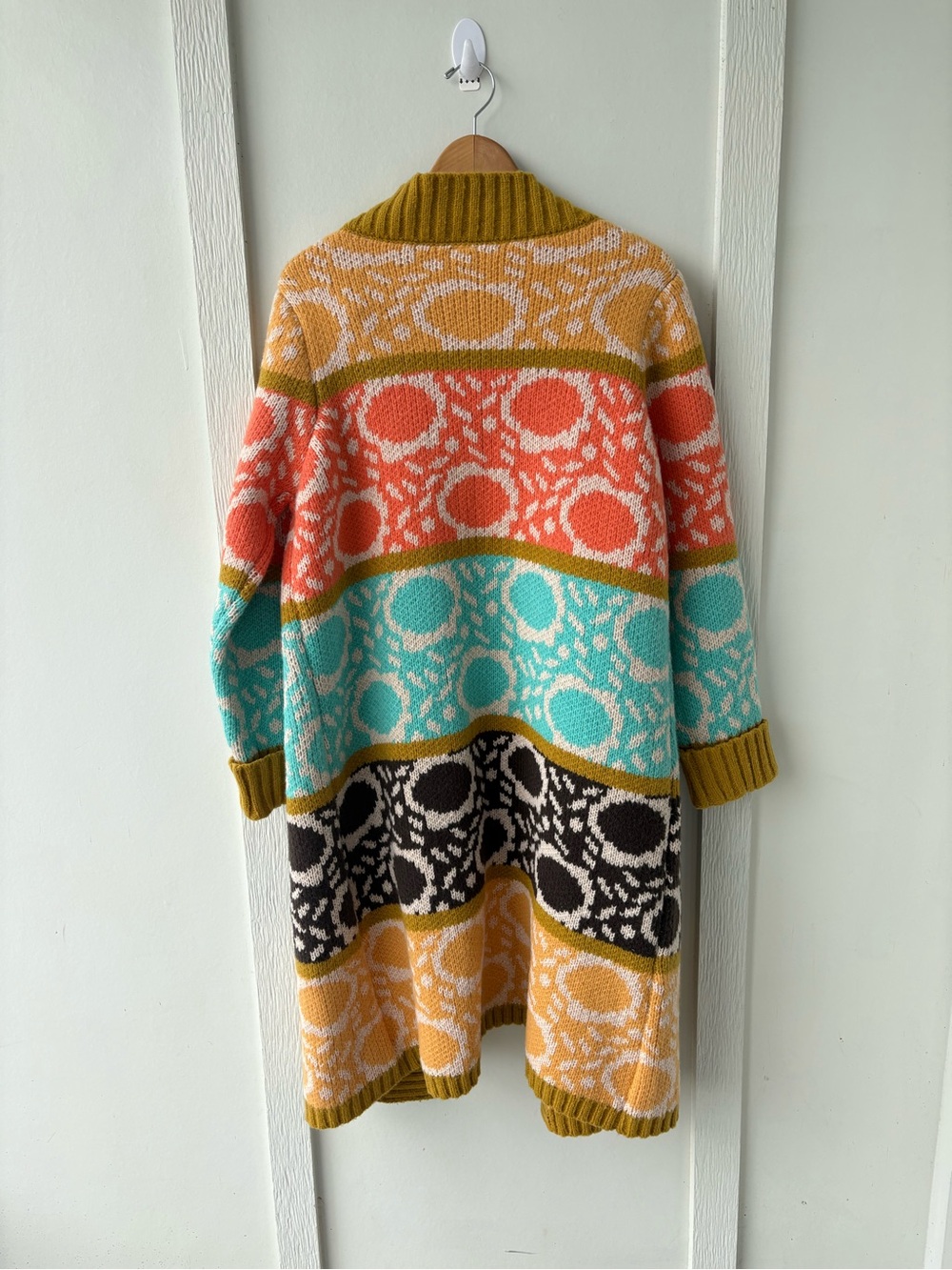 SAACHI Carina Oversize Colorblock Cardigan Sweater OS - Picture 5 of 10